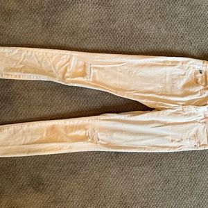 AG The Ankle Legging in white denim